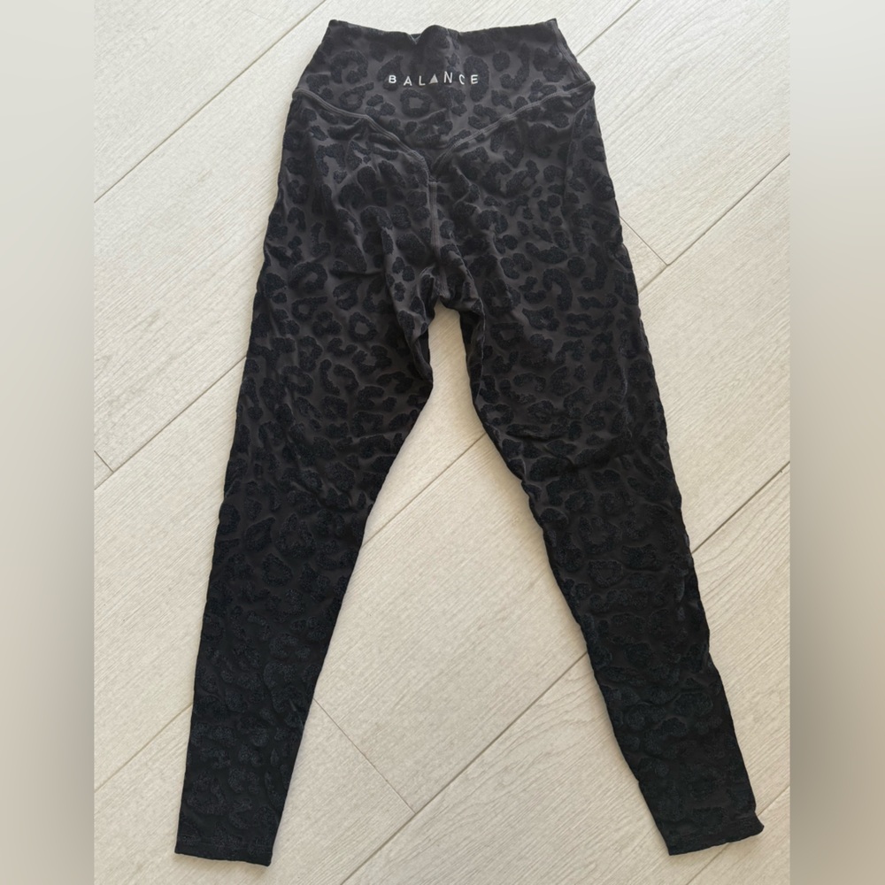 Vitality Black Leopard Print Leggings